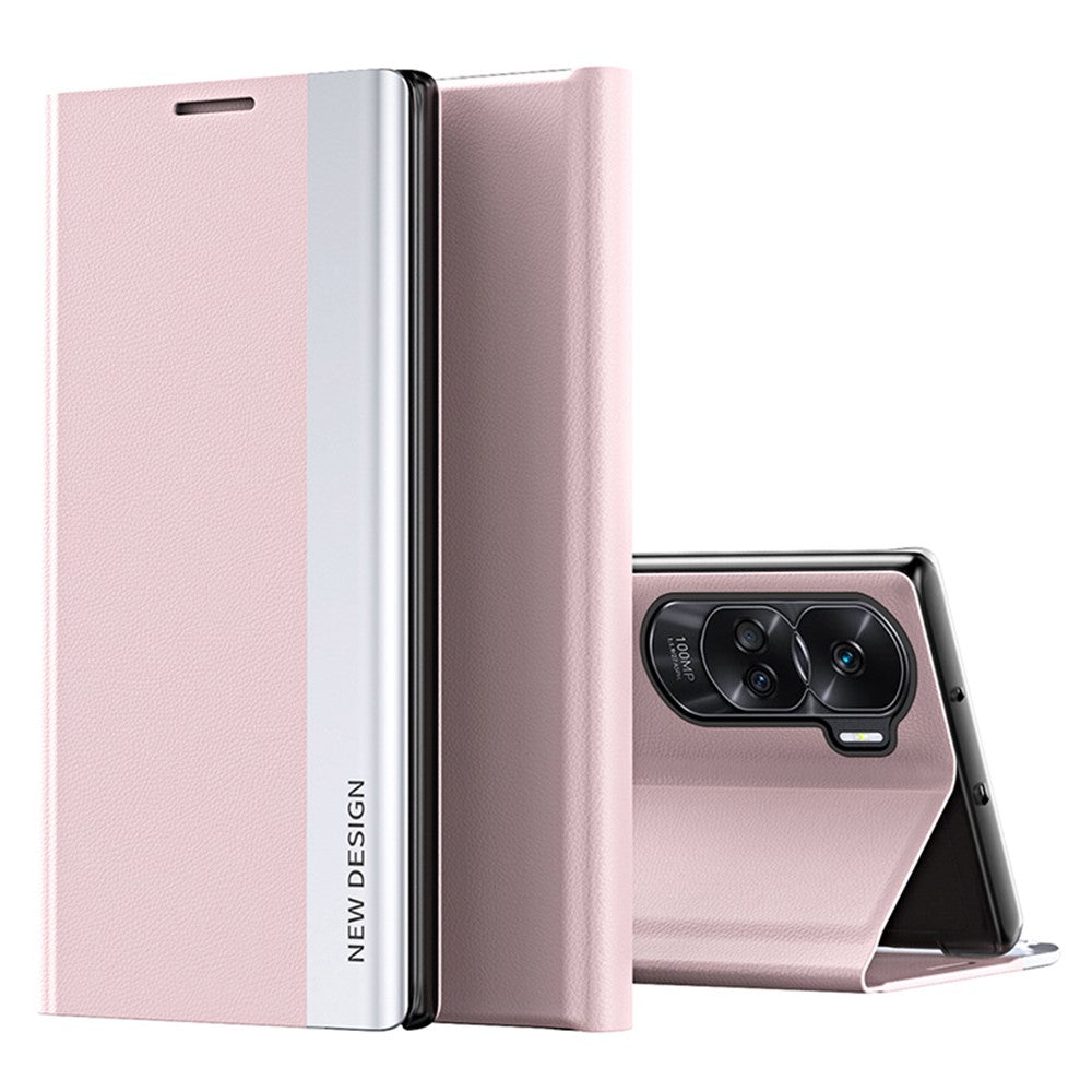 For Honor 90 Lite 5G / X50i 5G PU Leather+PC Electroplating Phone Cover Anti-drop Stand Case