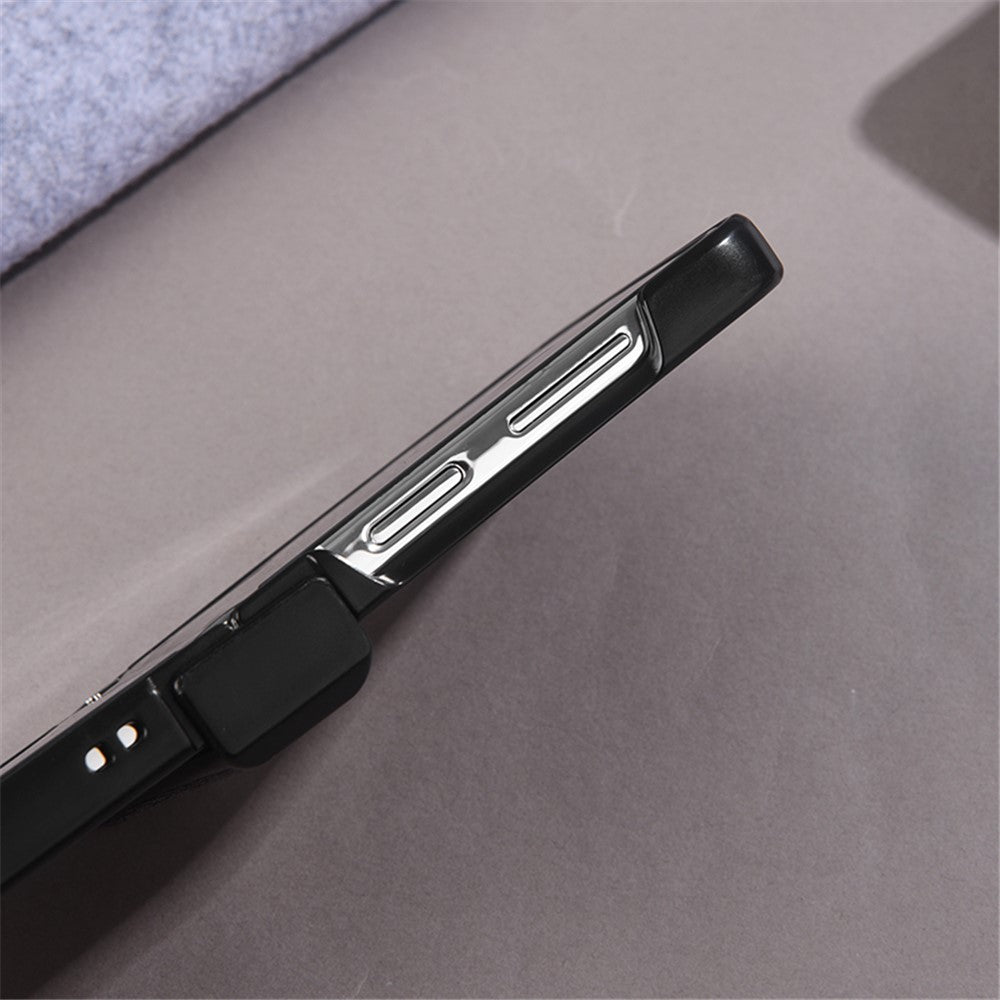 For Samsung Galaxy Z Flip5 5G Hinge Design Magnetic Case Cloth Texture Leather+PC Phone Cover with Tempered Glass Rear Screen Protector