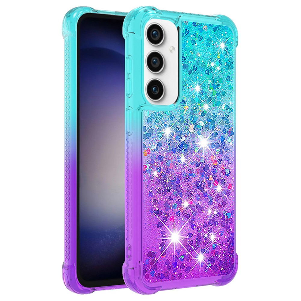 Galaxy S23 FE Glitter-Hülle – Farbverlauf mit funkelndem Puder