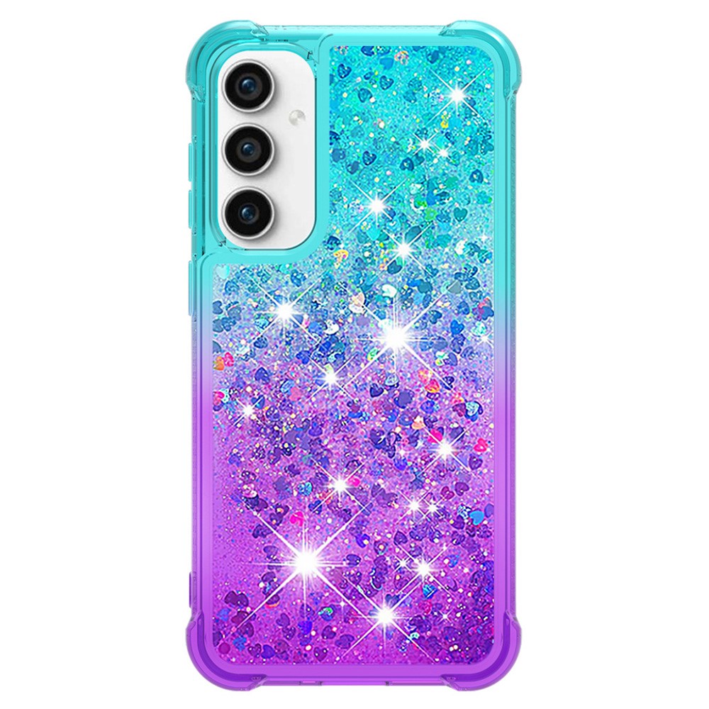 Galaxy S23 FE Glitter-Hülle – Farbverlauf mit funkelndem Puder