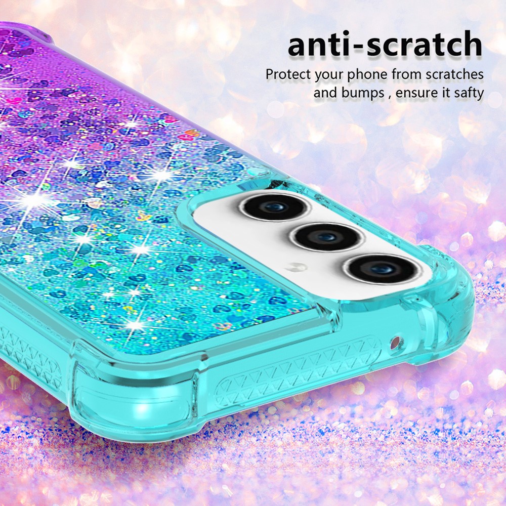 Galaxy S23 FE Glitter-Hülle – Farbverlauf mit funkelndem Puder