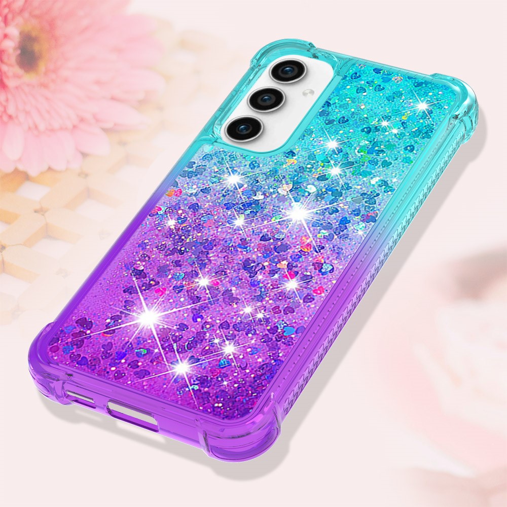 Galaxy S23 FE Glitter-Hülle – Farbverlauf mit funkelndem Puder