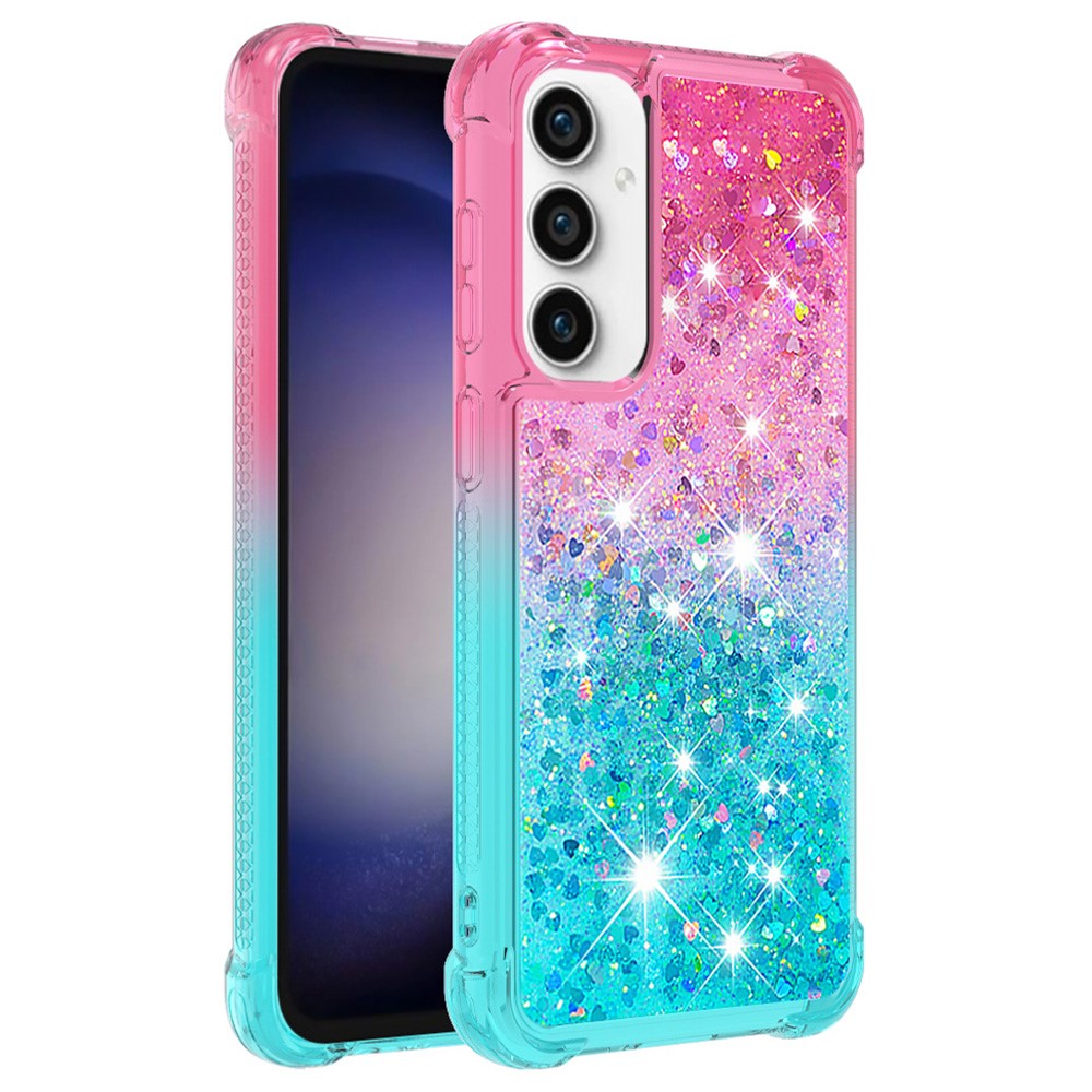 Galaxy S23 FE Glitter-Hülle – Farbverlauf mit funkelndem Puder