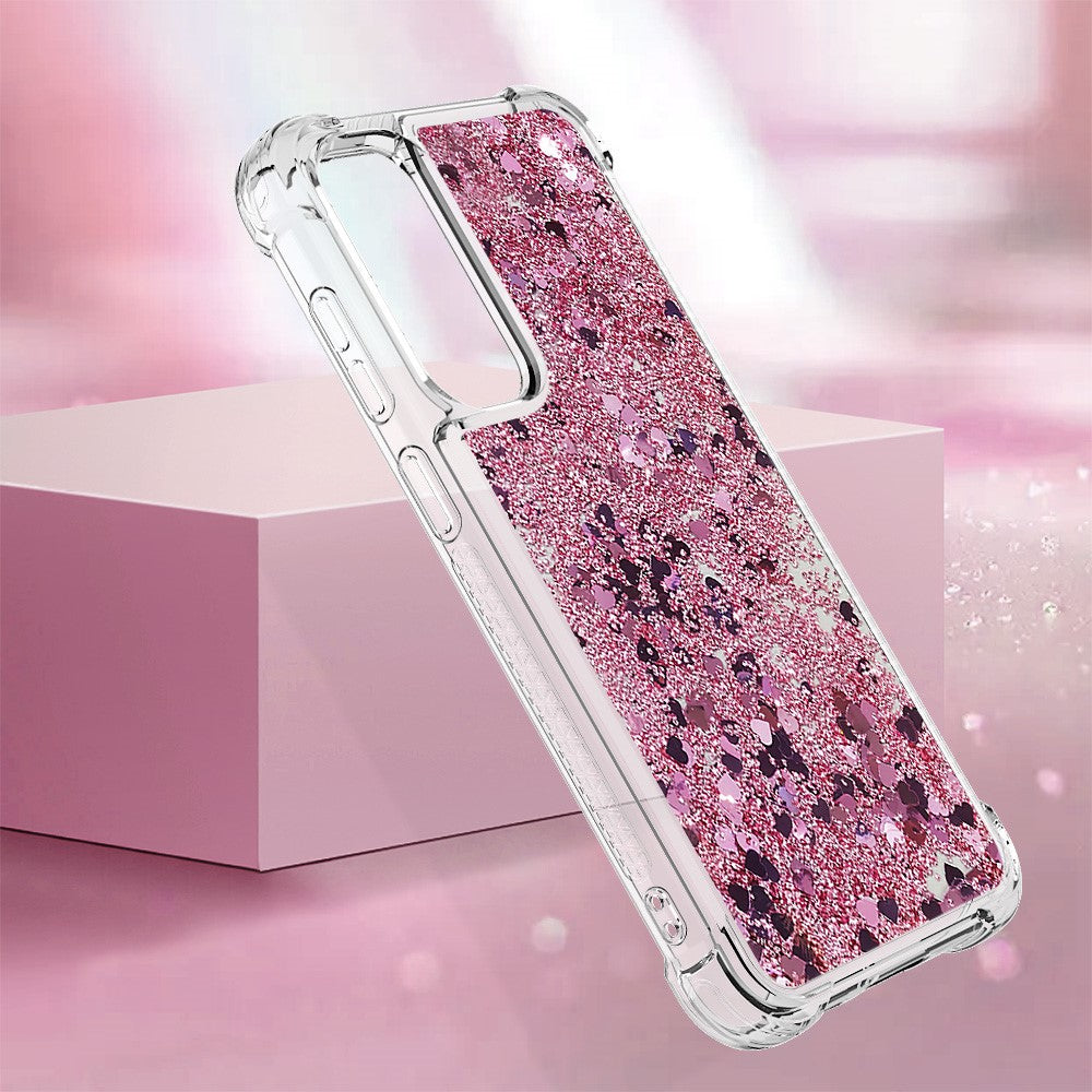 Galaxy S23 FE Glitzer-Hülle – Stoßfest & mit Treibsand