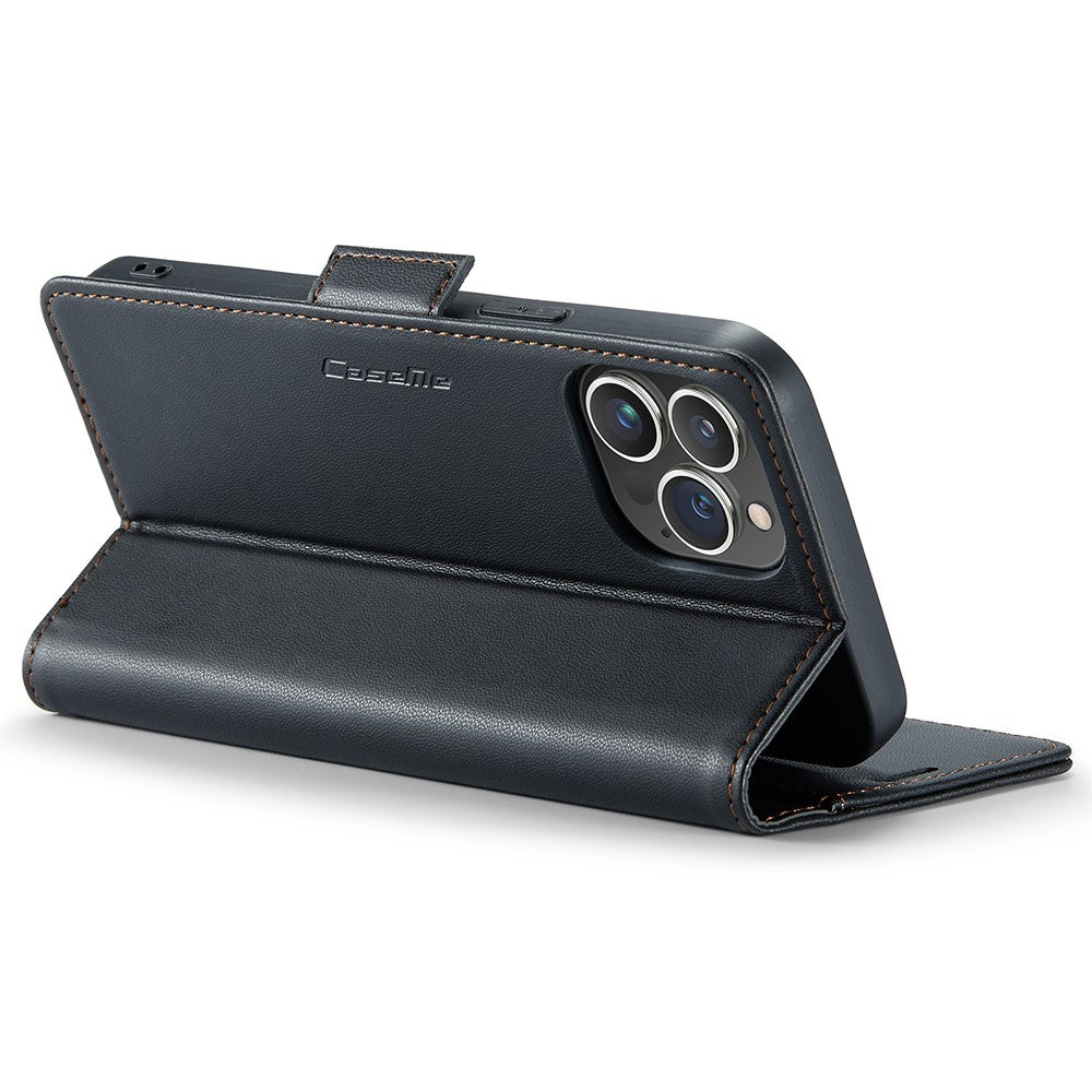 iPhone 15 Pro Glänzende Wallet-Hülle – RFID-Schutz & Ständer