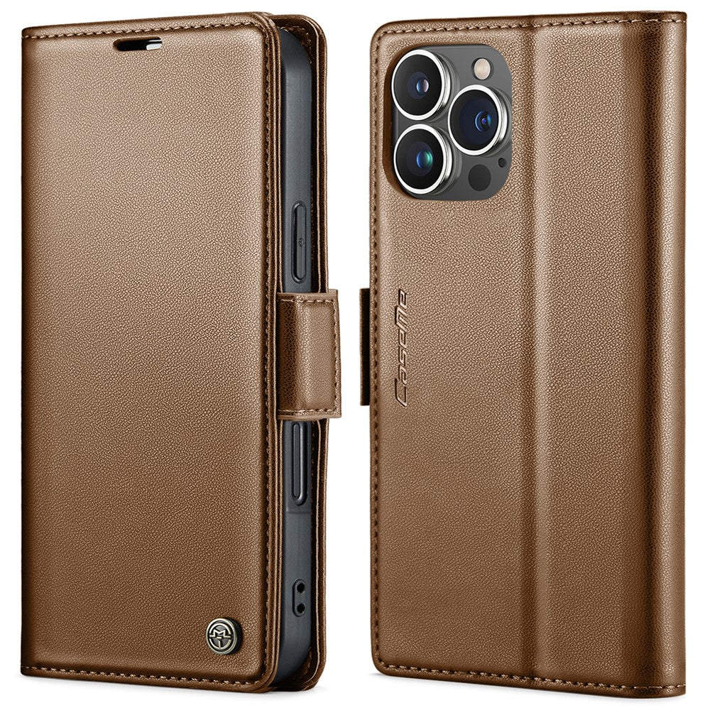 iPhone 15 Pro Glänzende Wallet-Hülle – RFID-Schutz & Ständer
