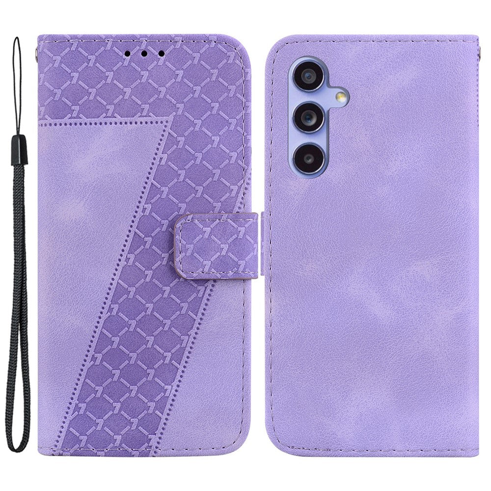 Galaxy S23 FE Leder-Wallet-Hülle – Mit Prägung & Ständer