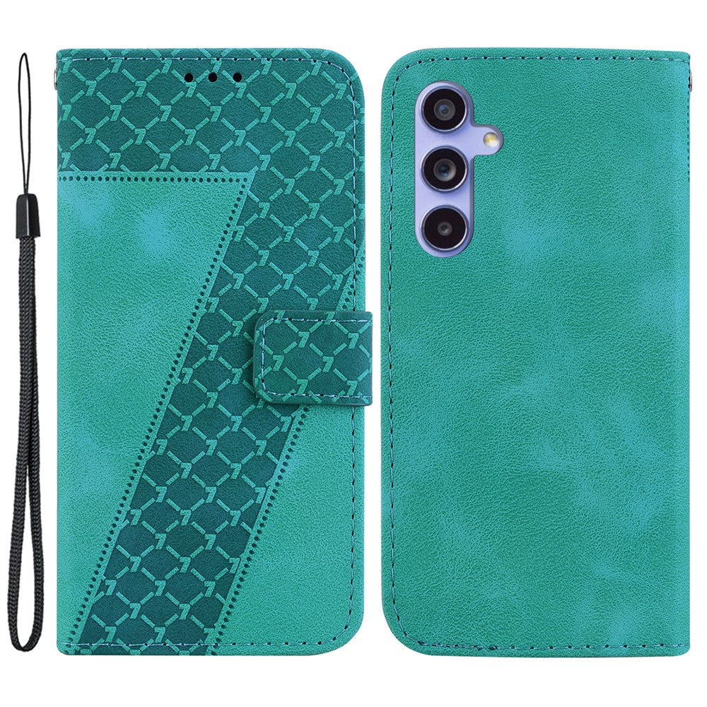 Galaxy S23 FE Leder-Wallet-Hülle – Mit Prägung & Ständer