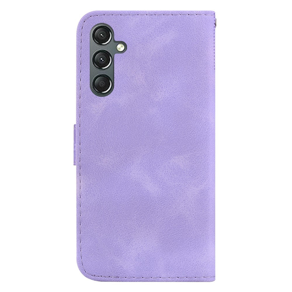 Galaxy A25 5G Leder-Wallet-Hülle – Mit Prägung & Ständer