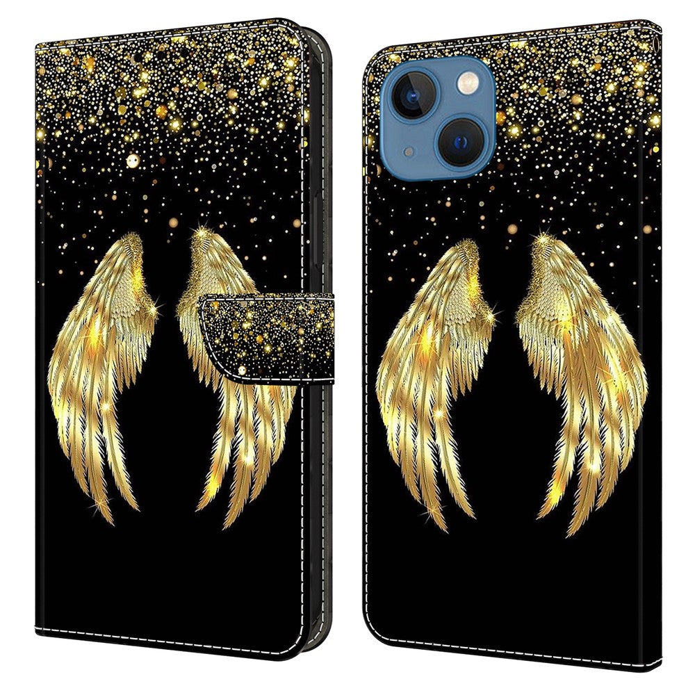 iPhone 15 Wallet-Hülle – Mit 3D-Muster, Kartenfächer & Ständer