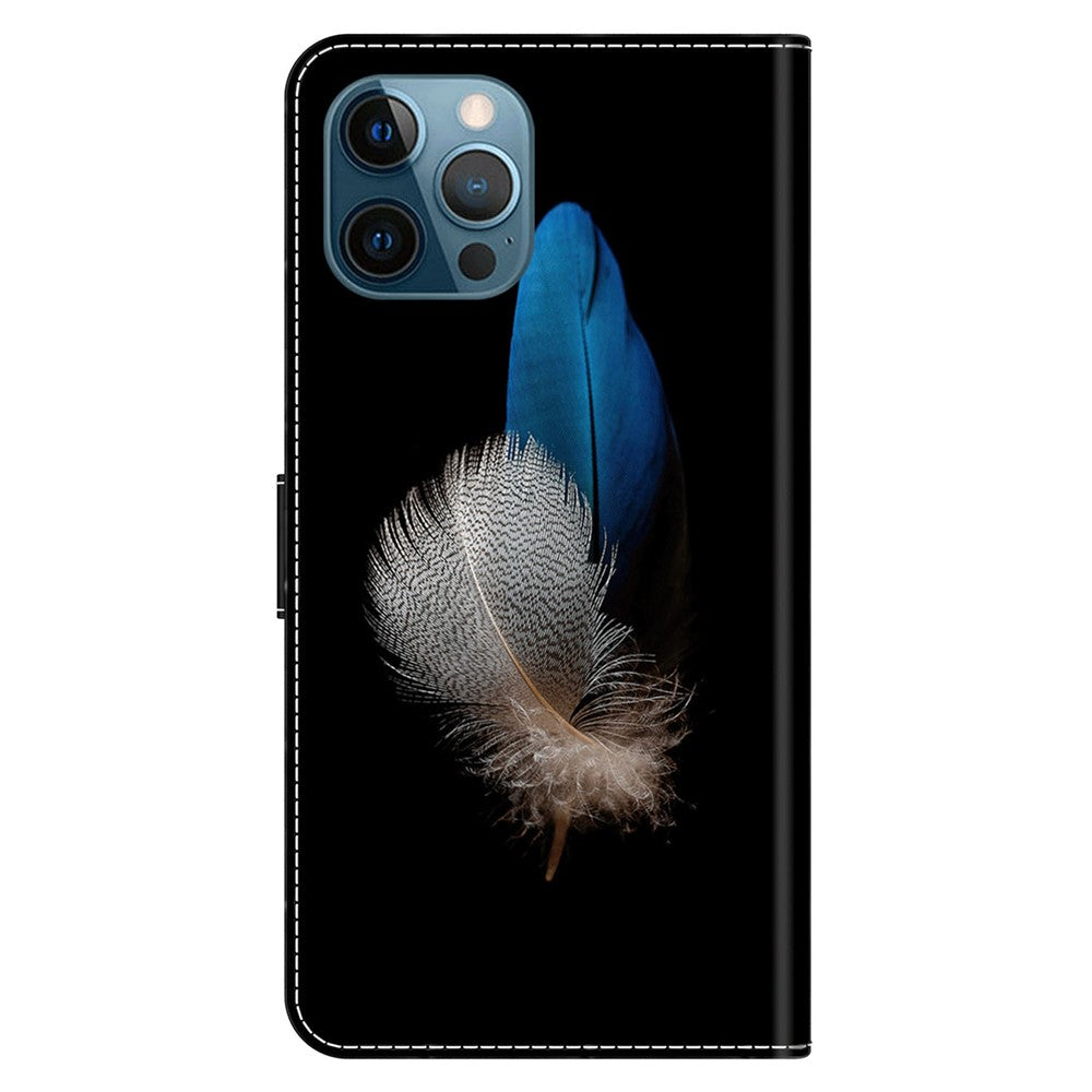 iPhone 15 Pro Wallet-Hülle – Mit 3D-Muster, Kartenfächer & Ständer