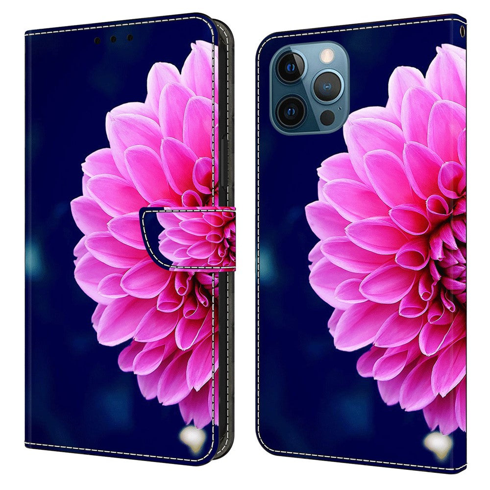iPhone 15 Pro Wallet-Hülle – Mit 3D-Muster, Kartenfächer & Ständer