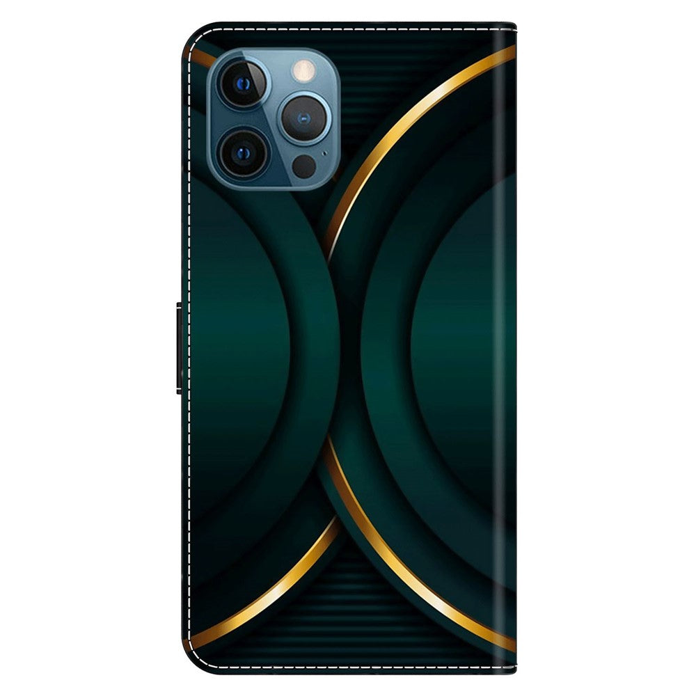 iPhone 15 Pro Max Wallet-Hülle – Mit 3D-Muster, Kartenfächer & Ständer