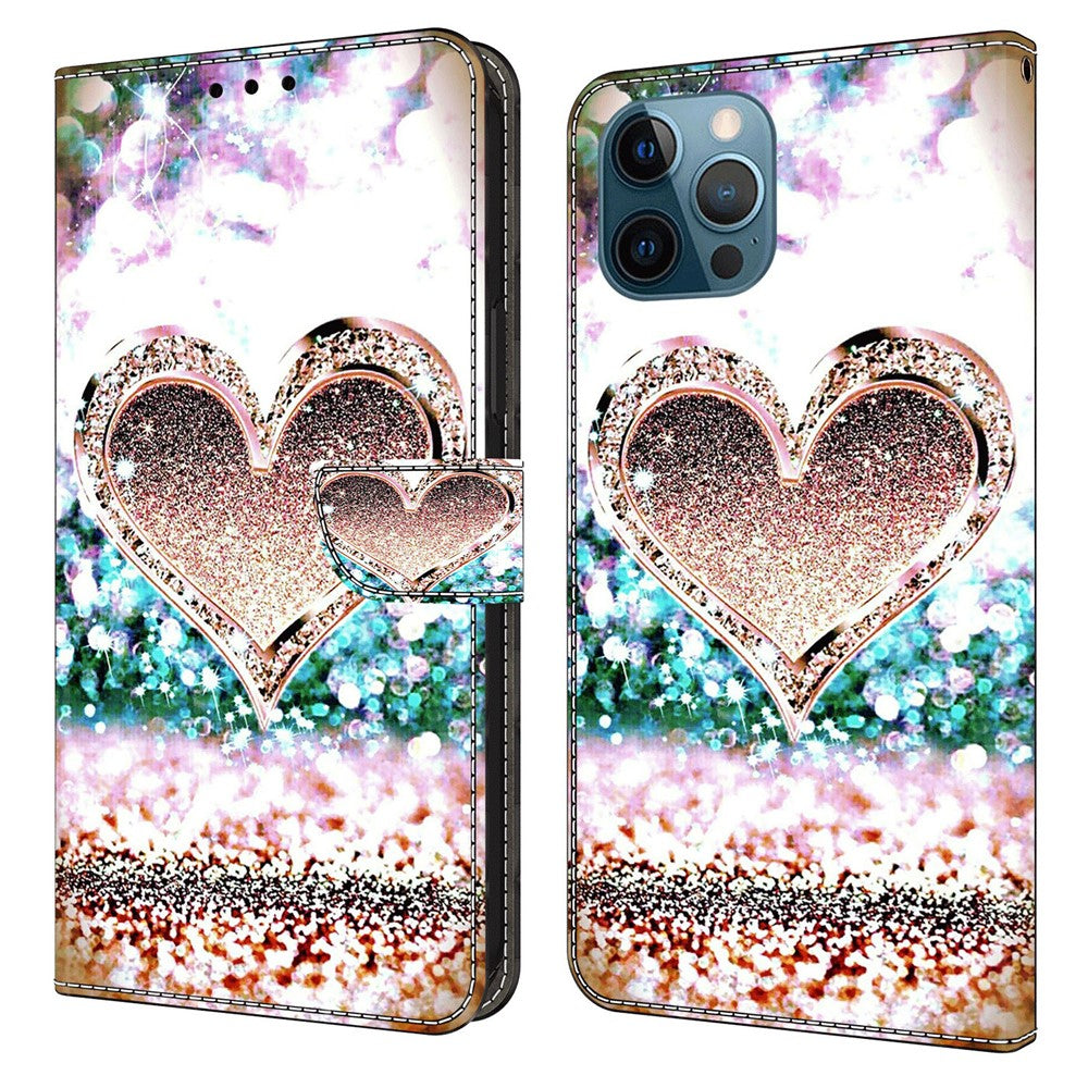 iPhone 15 Pro Max Wallet-Hülle – Mit 3D-Muster, Kartenfächer & Ständer