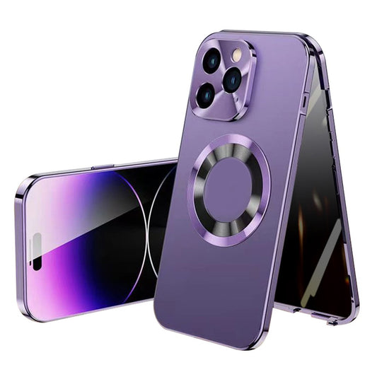 iPhone 13 Pro Max Magnet-Hülle – Transparent – Aluminium & Glas