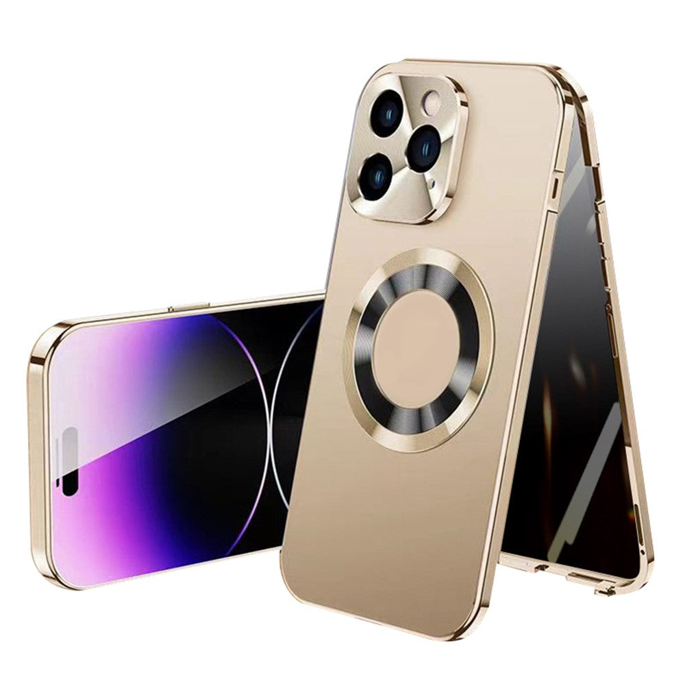 iPhone 13 Pro Max Magnet-Hülle – Transparent – Aluminium & Glas