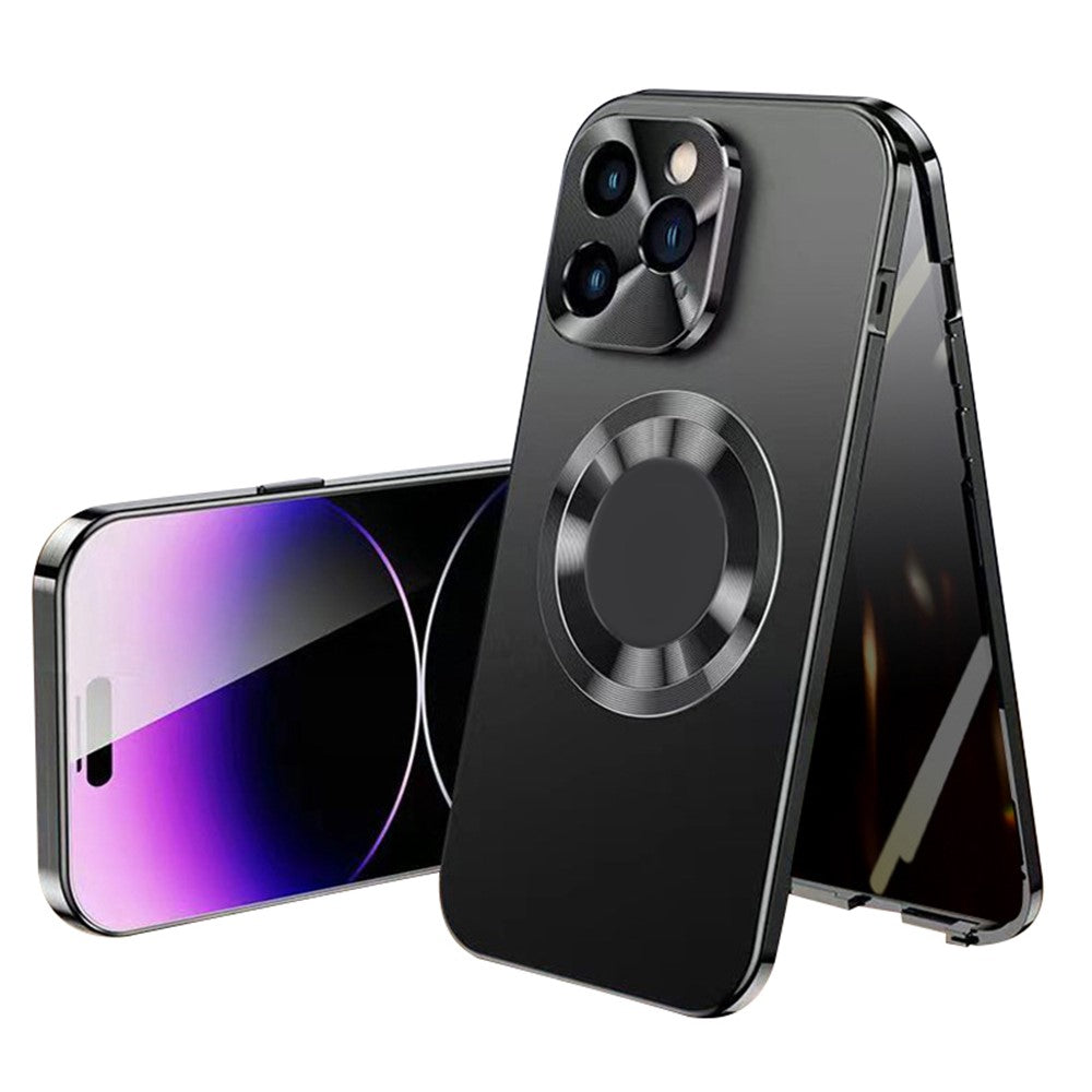 iPhone 13 Pro Max Magnet-Hülle – Transparent – Aluminium & Glas
