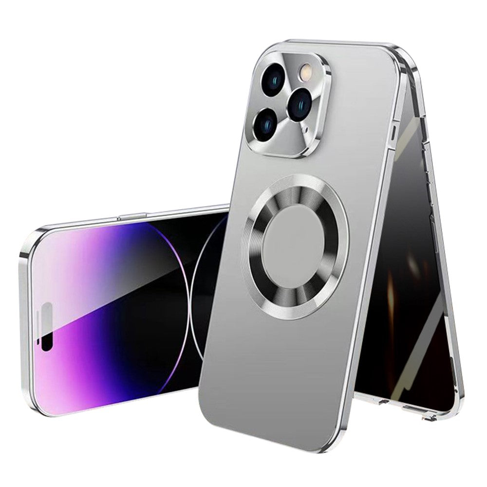 iPhone 14 Pro Magnet-Hülle – Transparent – Aluminium & Glas
