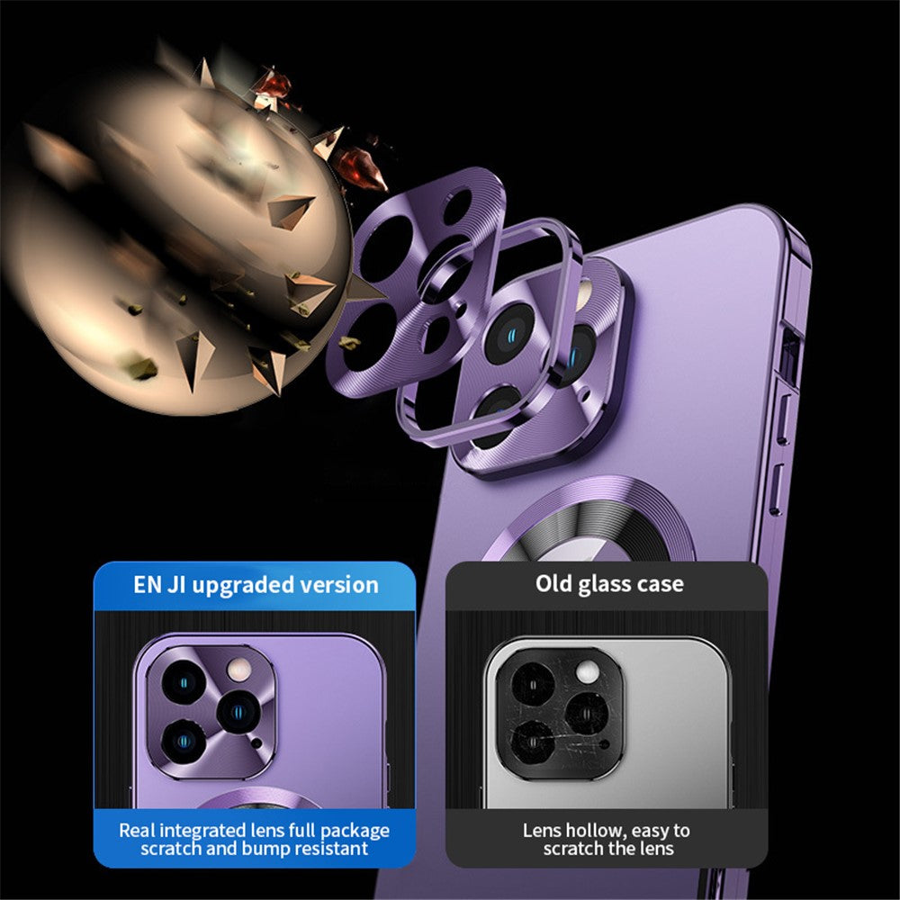 iPhone 13 Pro Magnet-Hülle – Transparent – Aluminium & Glas