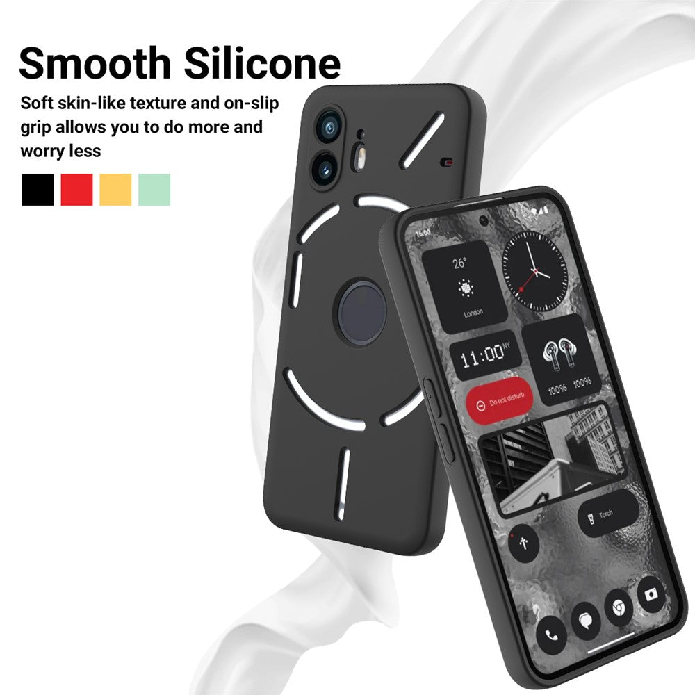 Cell Phone Case for Nothing Phone (2) , Liquid Silicone+Soft Lining Anti-Scratch Cover