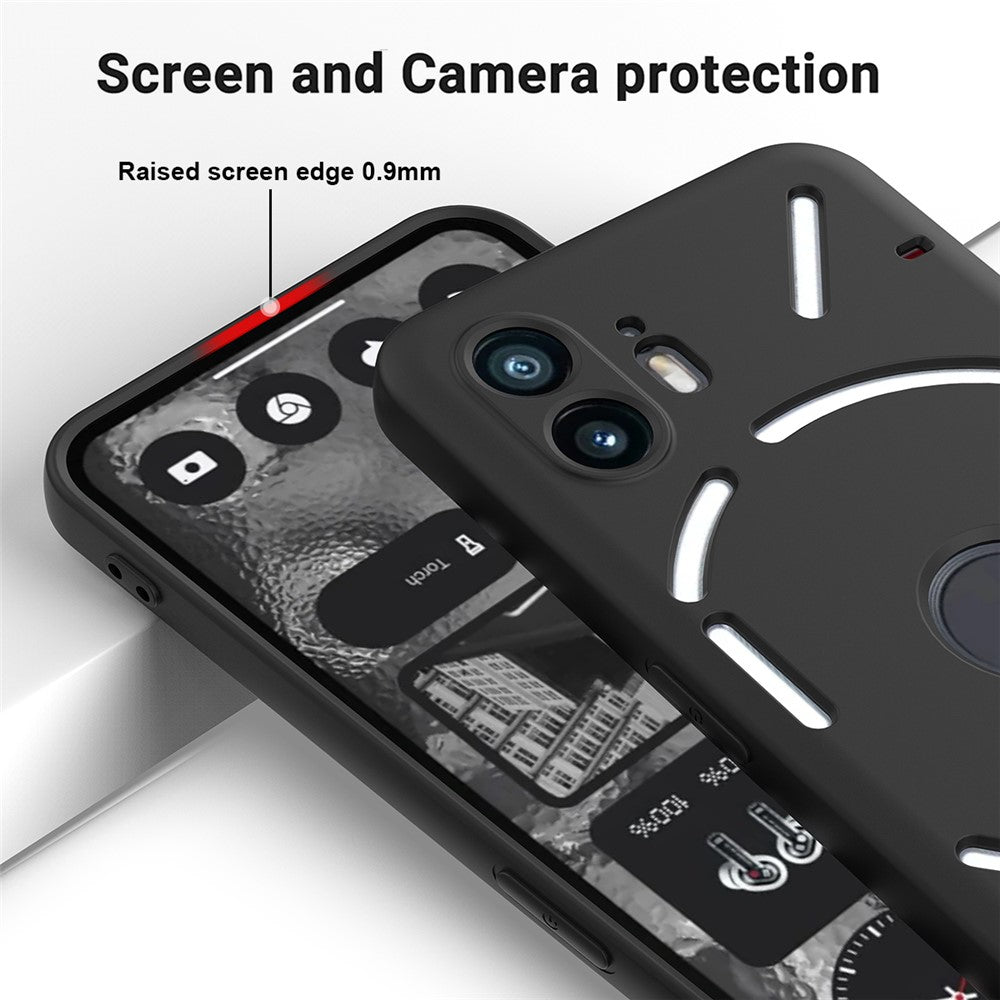 Cell Phone Case for Nothing Phone (2) , Liquid Silicone+Soft Lining Anti-Scratch Cover