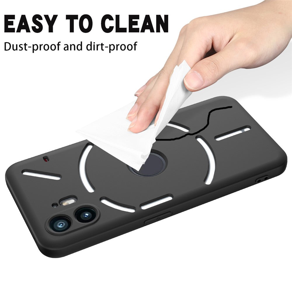 Cell Phone Case for Nothing Phone (2) , Liquid Silicone+Soft Lining Anti-Scratch Cover