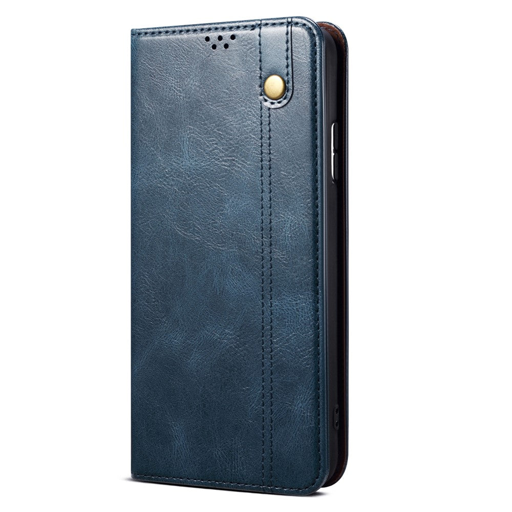 PU Leather Case for Nothing Phone (2) , Anti-Scratch Waxy Crazy Horse Texture Wallet Stand Phone Cover