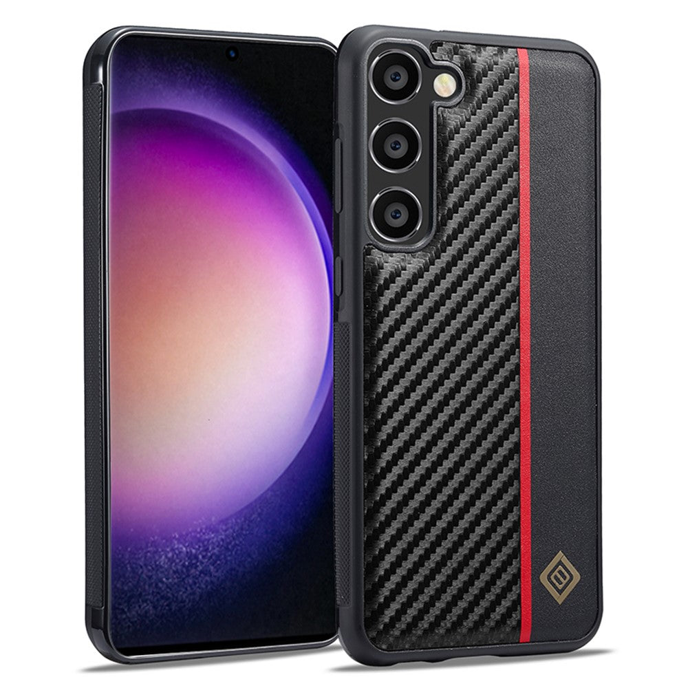 Galaxy S23 FE Stoßfeste Hülle - Carbonfaser-Optik