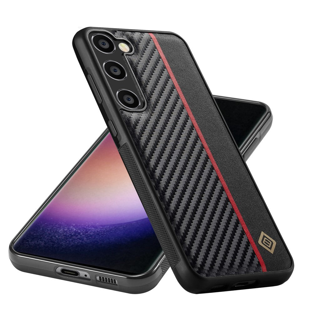 Galaxy S23 FE Stoßfeste Hülle - Carbonfaser-Optik