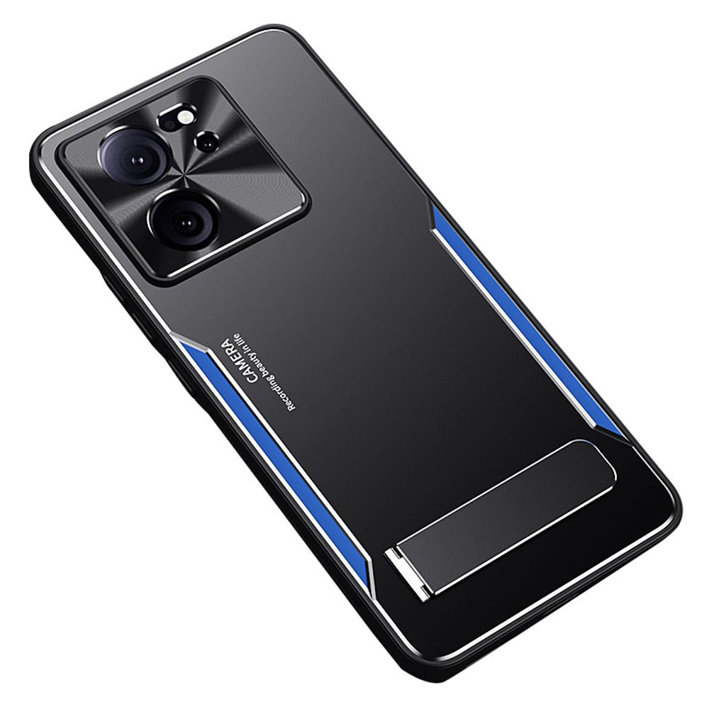 For Xiaomi Redmi K60 Ultra / 13T / 13T Pro Kickstand Phone Case Aluminum Alloy + TPU Protective Cover