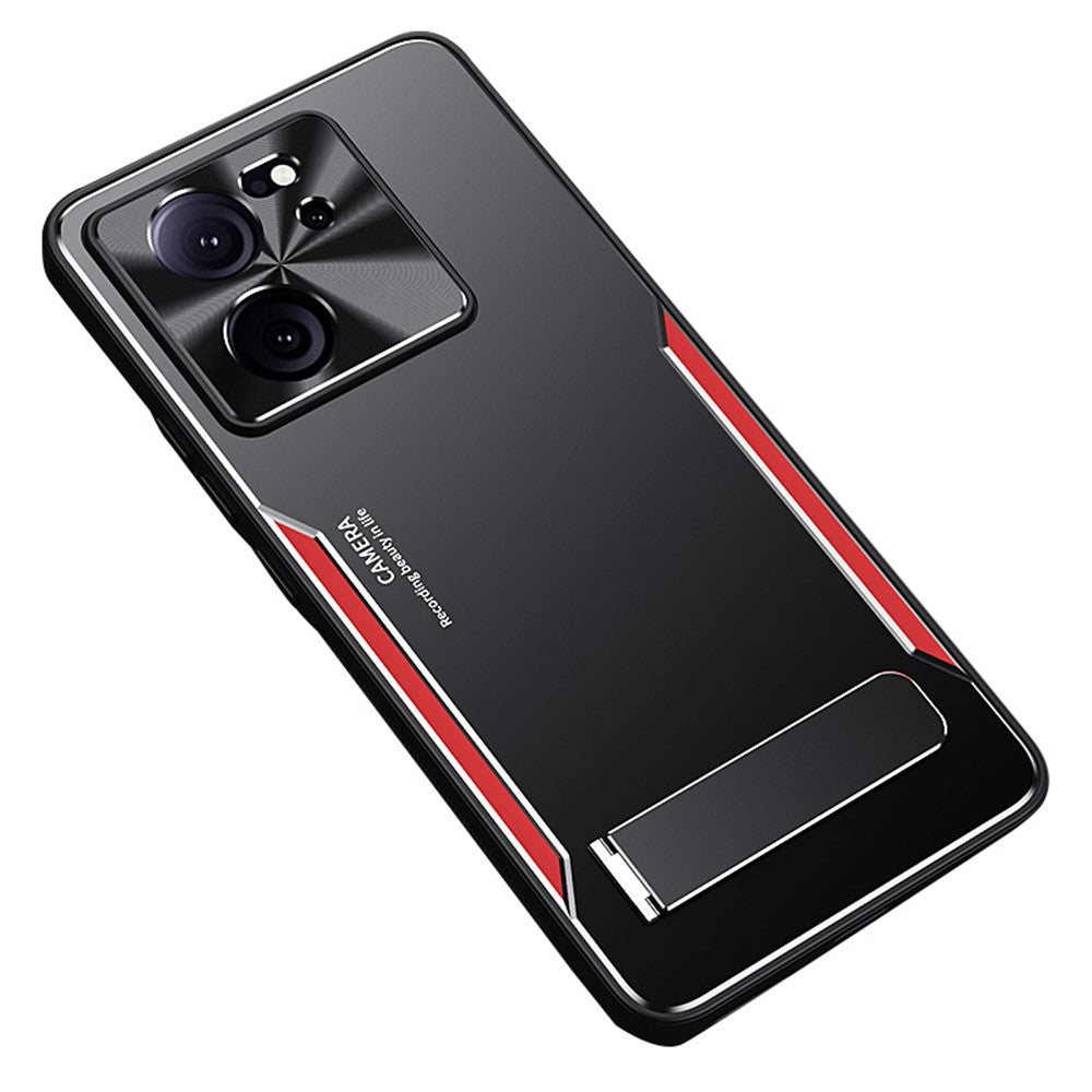 For Xiaomi Redmi K60 Ultra / 13T / 13T Pro Kickstand Phone Case Aluminum Alloy + TPU Protective Cover