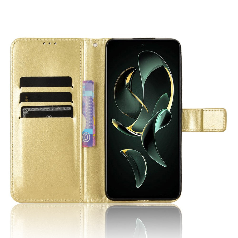 For Xiaomi 13T / 13T Pro / Redmi K60 Ultra PU Leather Phone Cover Crazy Horse Texture Wallet Stand Shell