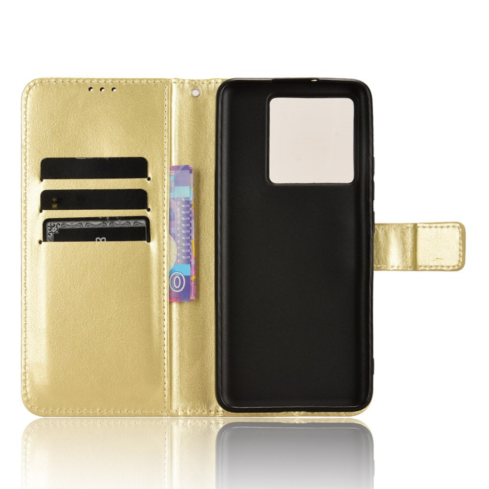 For Xiaomi 13T / 13T Pro / Redmi K60 Ultra PU Leather Phone Cover Crazy Horse Texture Wallet Stand Shell