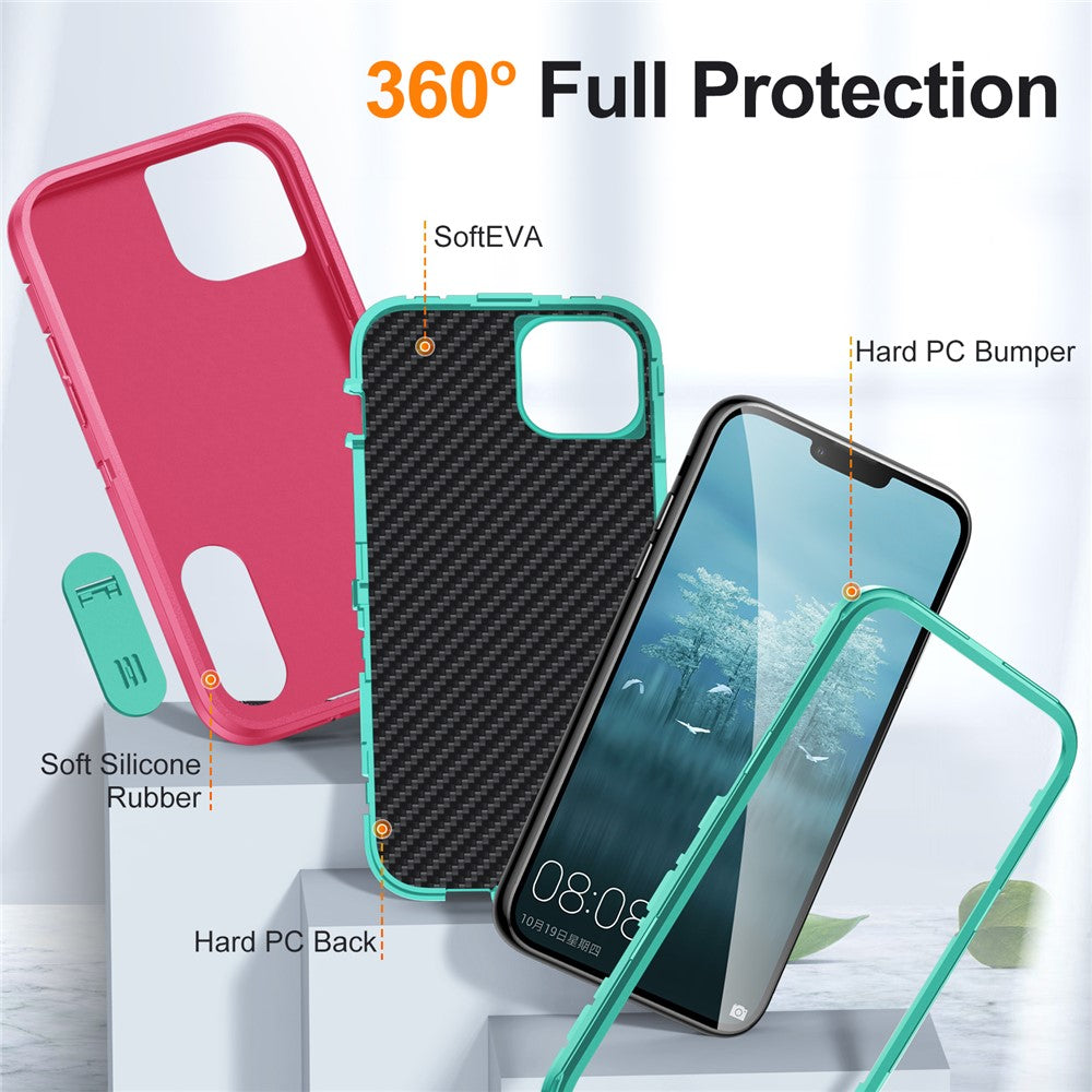 iPhone 15 Silikon-Hülle – Stoßfest & EVA 3-in-1-Design