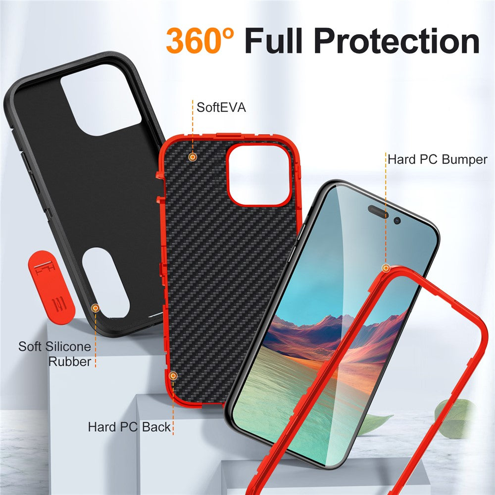 iPhone 15 Pro Max Silikon-Hülle – Stoßfest & EVA 3-in-1-Design