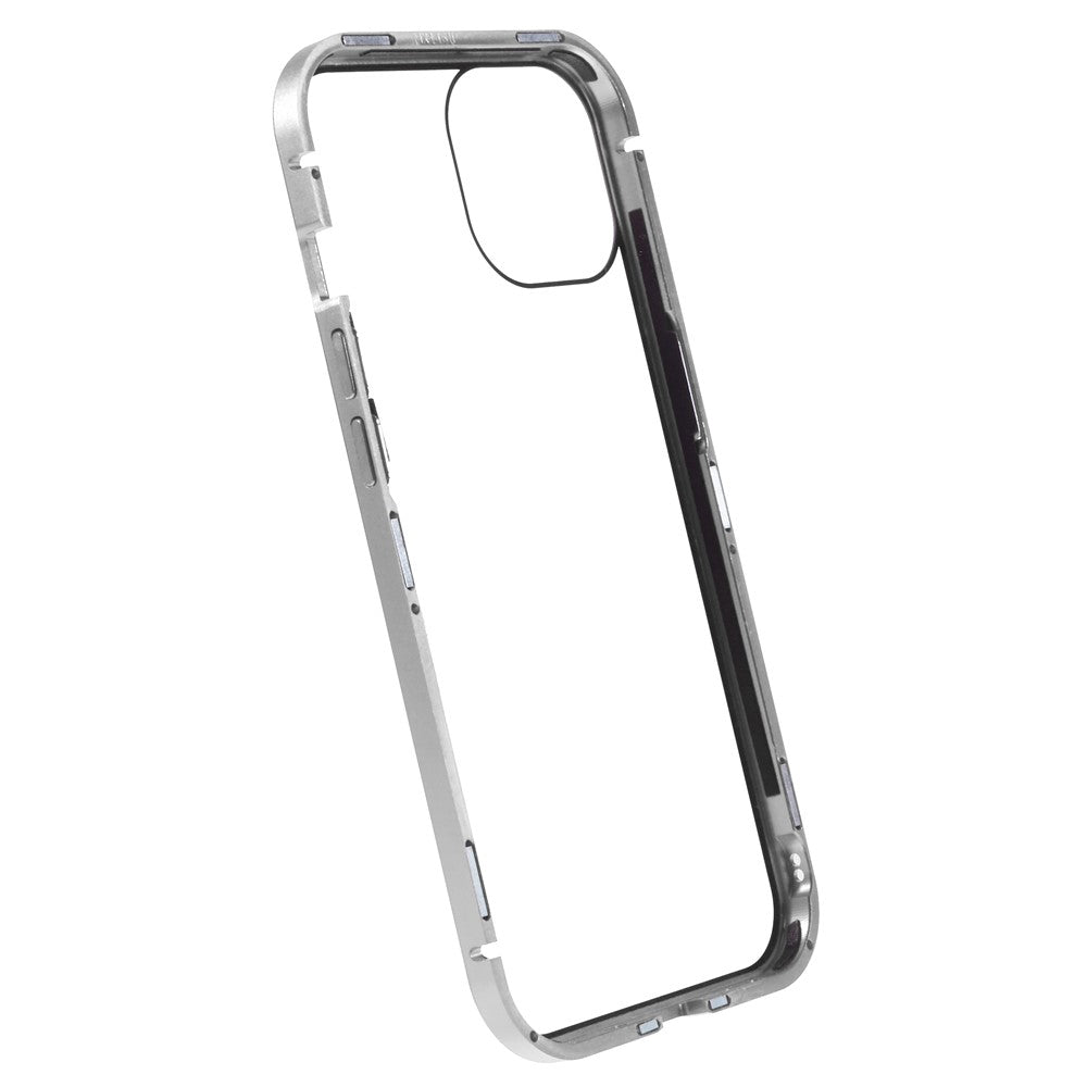 iPhone 15 Anti-Spy-Hülle – mit Metallrahmen & gehärtetem Glas