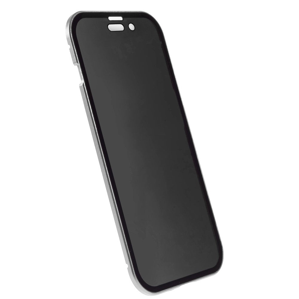 iPhone 15 Plus Anti-Spy-Hülle – mit Metallrahmen & gehärtetem Glas