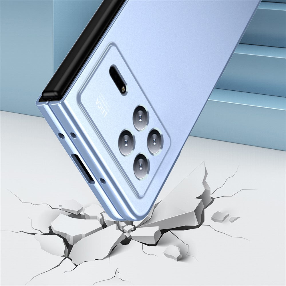 For Xiaomi Mix Fold 3 5G Hard PC Phone Protection Case Shock-Absorption Cover with Tempered Glass Film