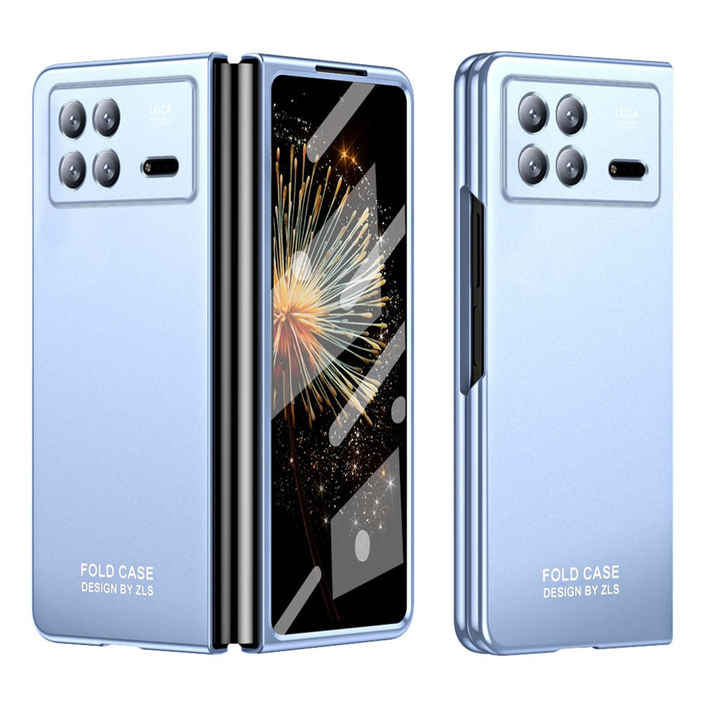 For Xiaomi Mix Fold 3 5G Hard PC Phone Protection Case Shock-Absorption Cover with Tempered Glass Film