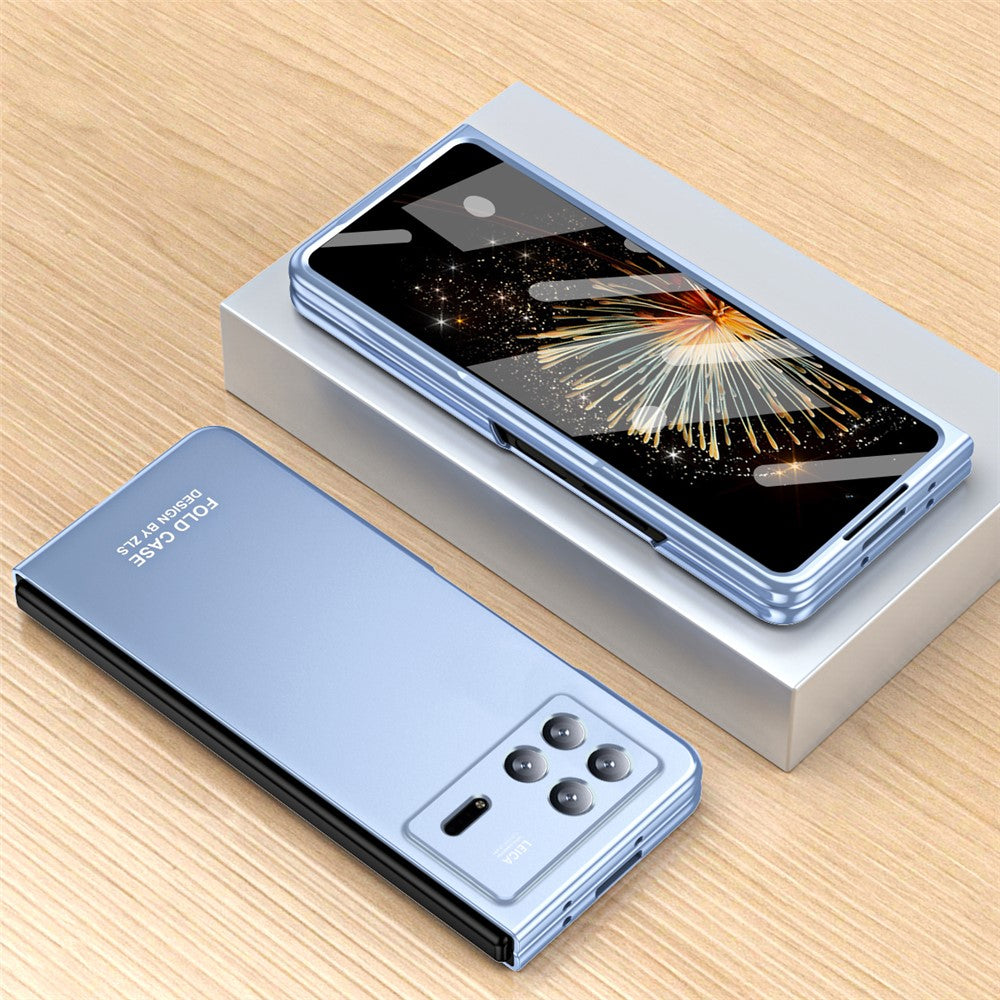 For Xiaomi Mix Fold 3 5G Hard PC Phone Protection Case Shock-Absorption Cover with Tempered Glass Film