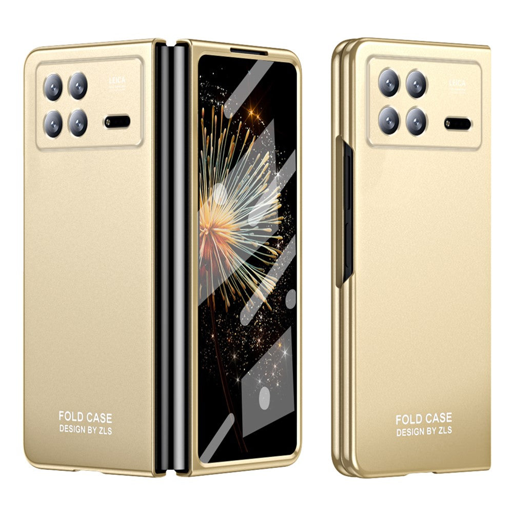 For Xiaomi Mix Fold 3 5G Hard PC Phone Protection Case Shock-Absorption Cover with Tempered Glass Film