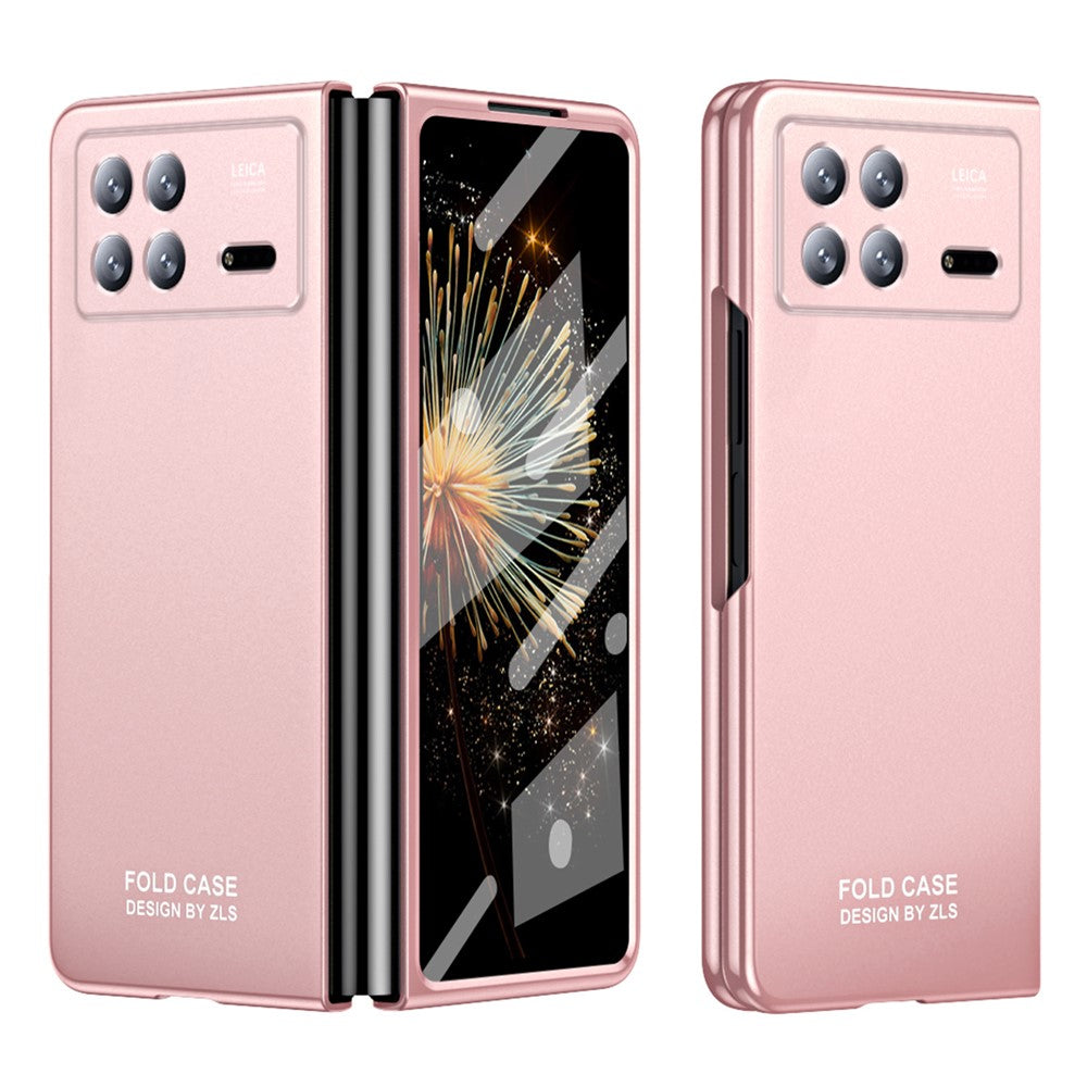 For Xiaomi Mix Fold 3 5G Hard PC Phone Protection Case Shock-Absorption Cover with Tempered Glass Film