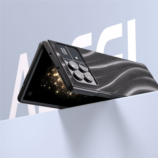Xiaomi Mix Fold 3 5G Handyhülle – ABEEL Milky Way Series Stoßfeste mit PU-Leder beschichteter PC-Rückseite
