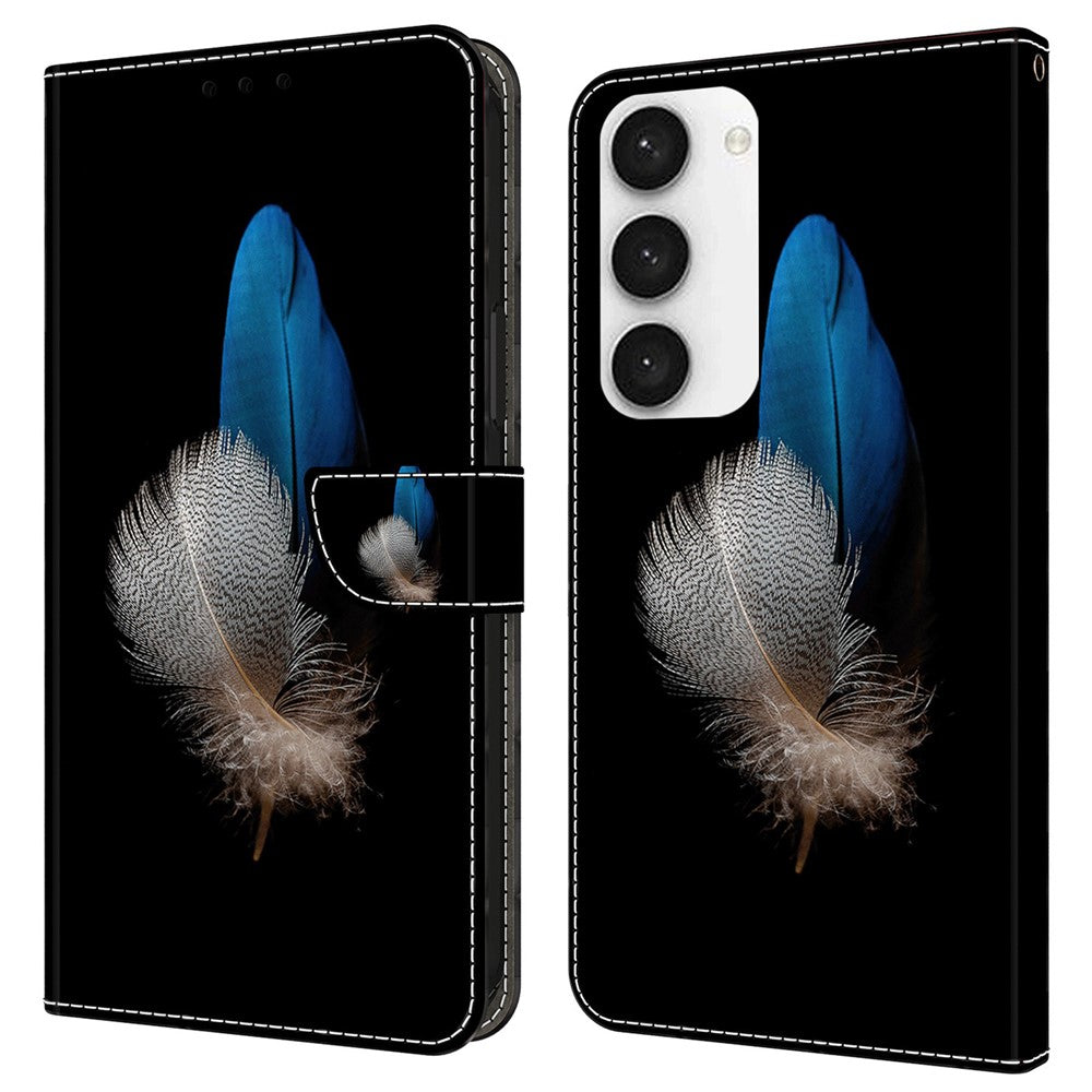 Galaxy S23 FE Wallet-Hülle – Mit 3D-Muster, Kartenfächer & Ständer