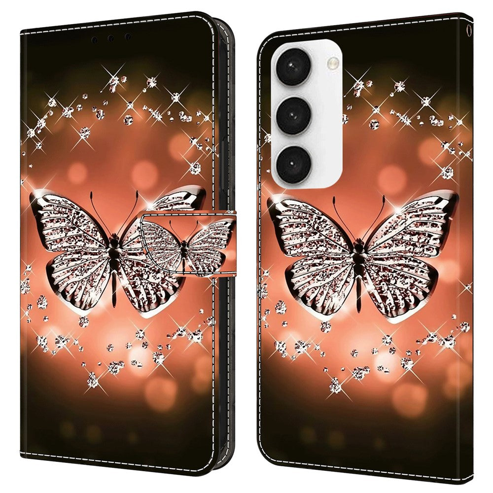 Galaxy S23 FE Wallet-Hülle – Mit 3D-Muster, Kartenfächer & Ständer