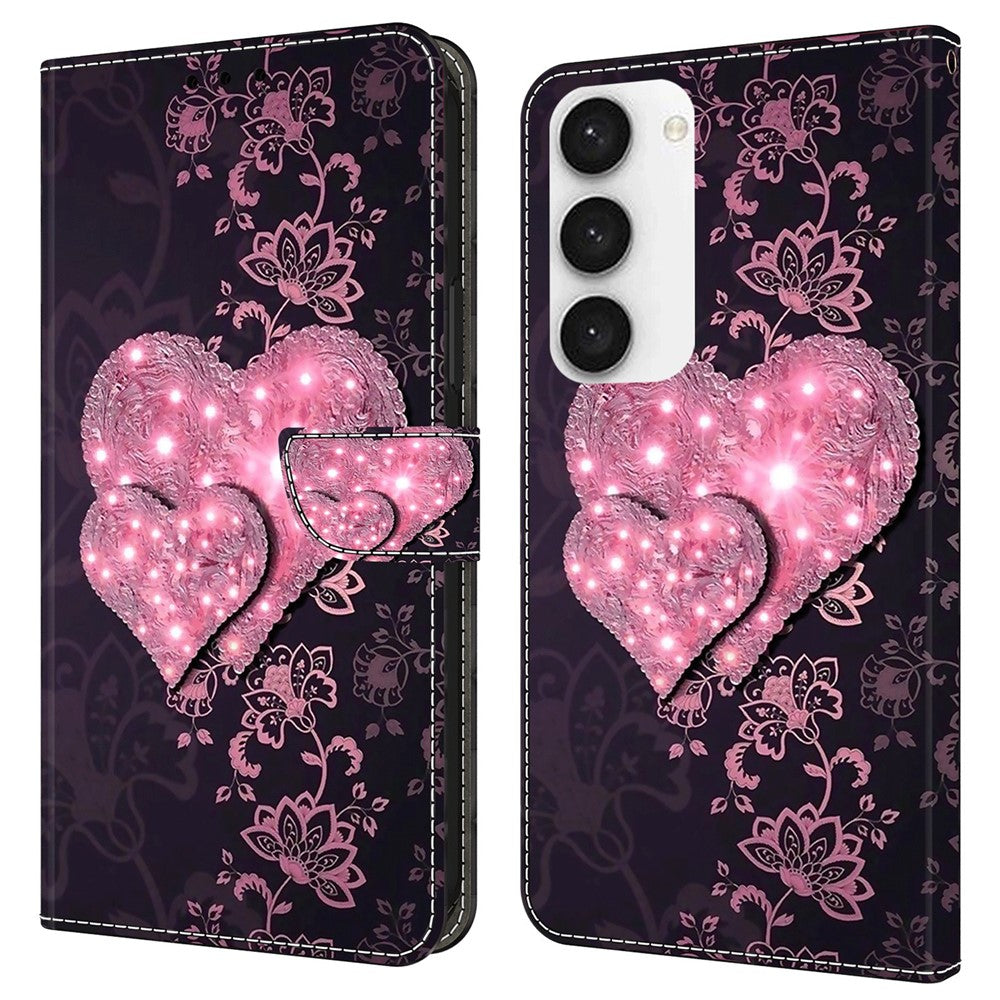 Galaxy S23 FE Wallet-Hülle – Mit 3D-Muster, Kartenfächer & Ständer