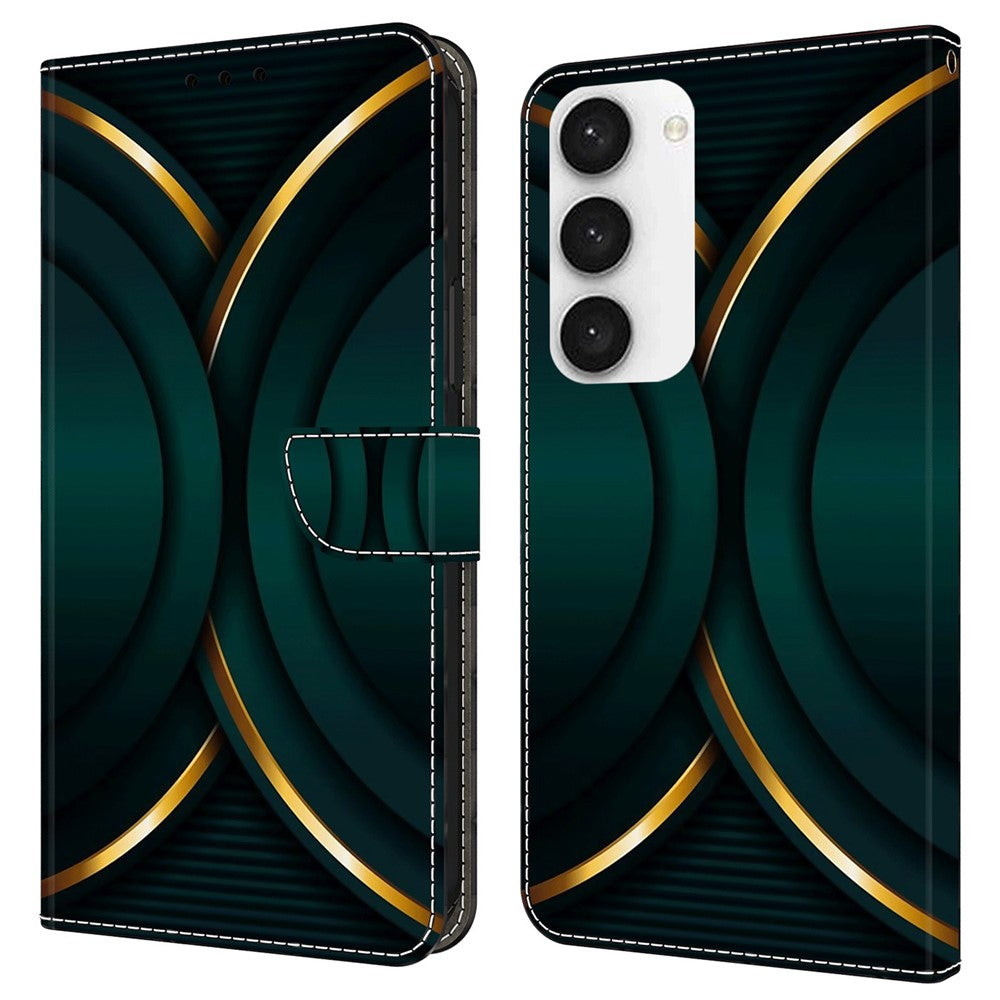 Galaxy S23 FE Wallet-Hülle – Mit 3D-Muster, Kartenfächer & Ständer