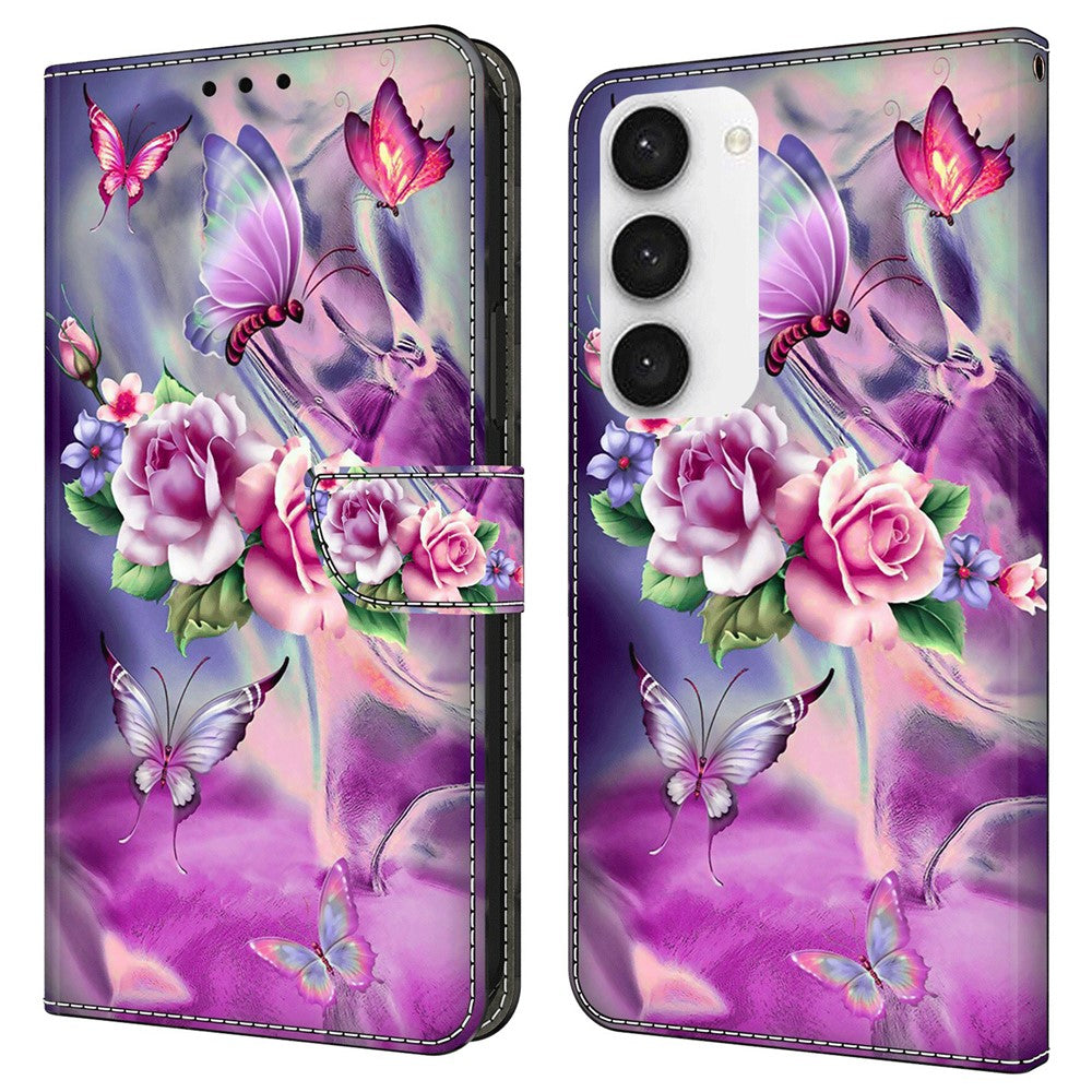 Galaxy S23 FE Wallet-Hülle – Mit 3D-Muster, Kartenfächer & Ständer