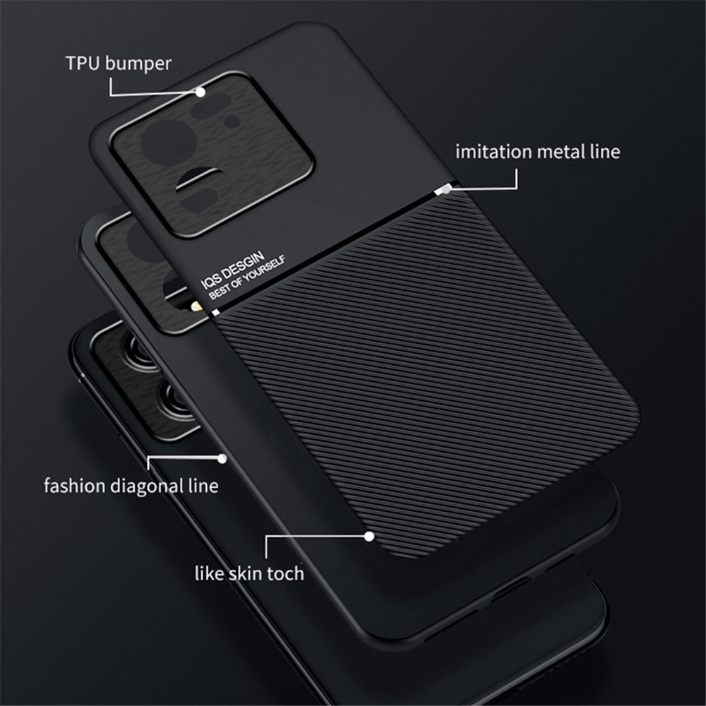For Xiaomi Redmi K60 Ultra / 13T / 13T Pro Anti-Scratch Phone Cover Built-in Metal Sheet Phone Case PU Leather+TPU Shell