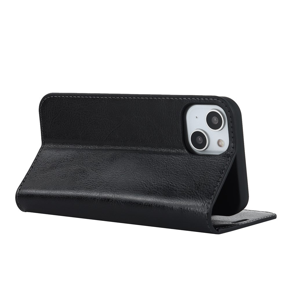 iPhone 15 Plus Echtleder-Hülle mit Kartenfach